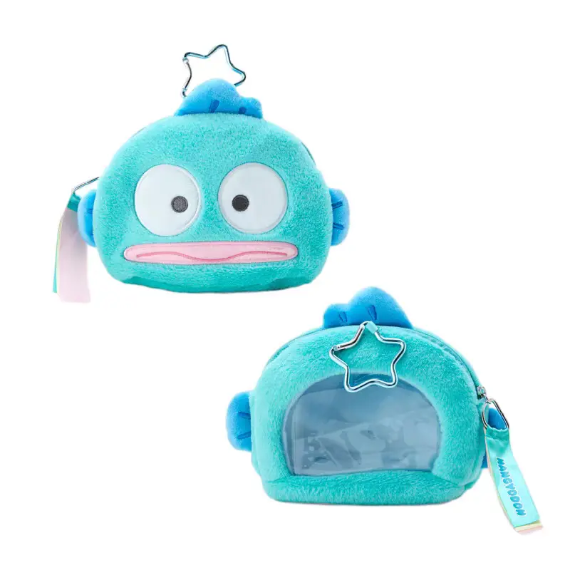 sanrio hello kitty plush hanging bag pain bag kuromi barji pendant my melody ugly fish storage bag keychain ladies birthday gift