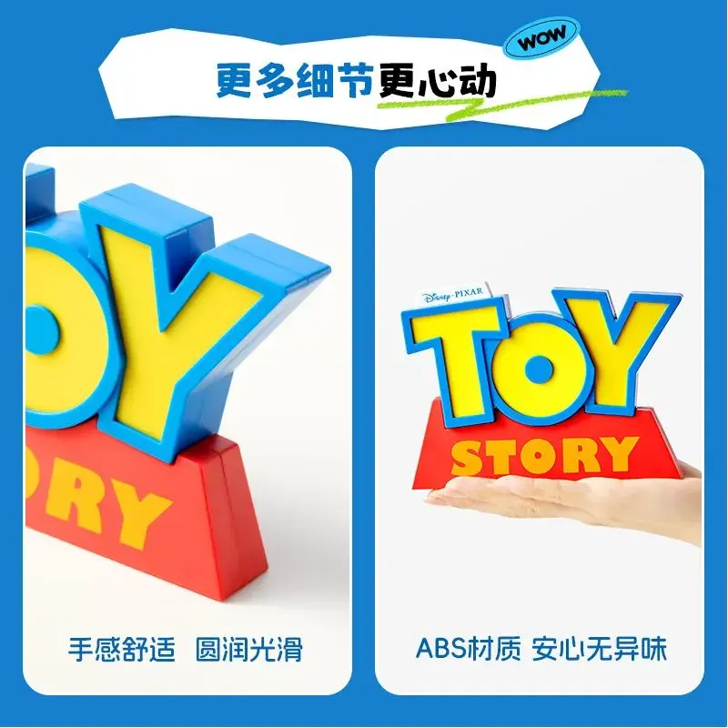 Anime Toy Story Toy Story 3d Logo Nightlight Led Luminous Ornaments Desktop Decoration Figure Model Cartoon Party Birthday Gift