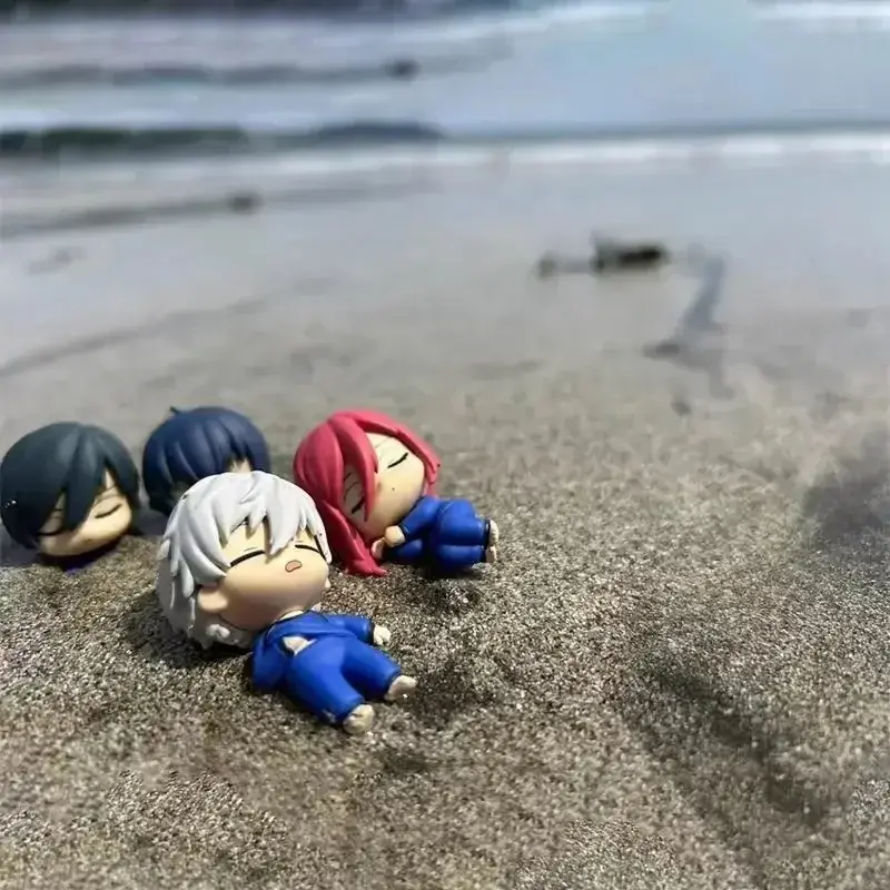 Anime Blue Lock Figurine Sleeping Dolls Isagi Yoichi Nagi Seishiro Chigiri Hyoma Rin Itoshi Yoichi Isagi 5pcs Figures PVC Toys