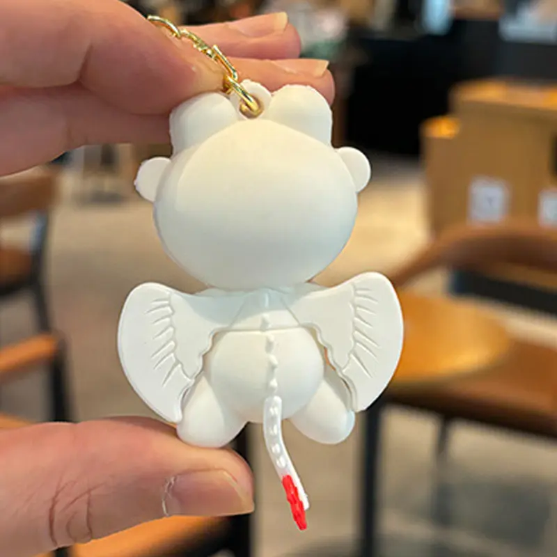 Anime Kawaii Toothless PVC Keychain Kids Cartoon Cute Keyring Light Night Fury Bag Pendant Fashion Jewelry Accessories Gift 2025