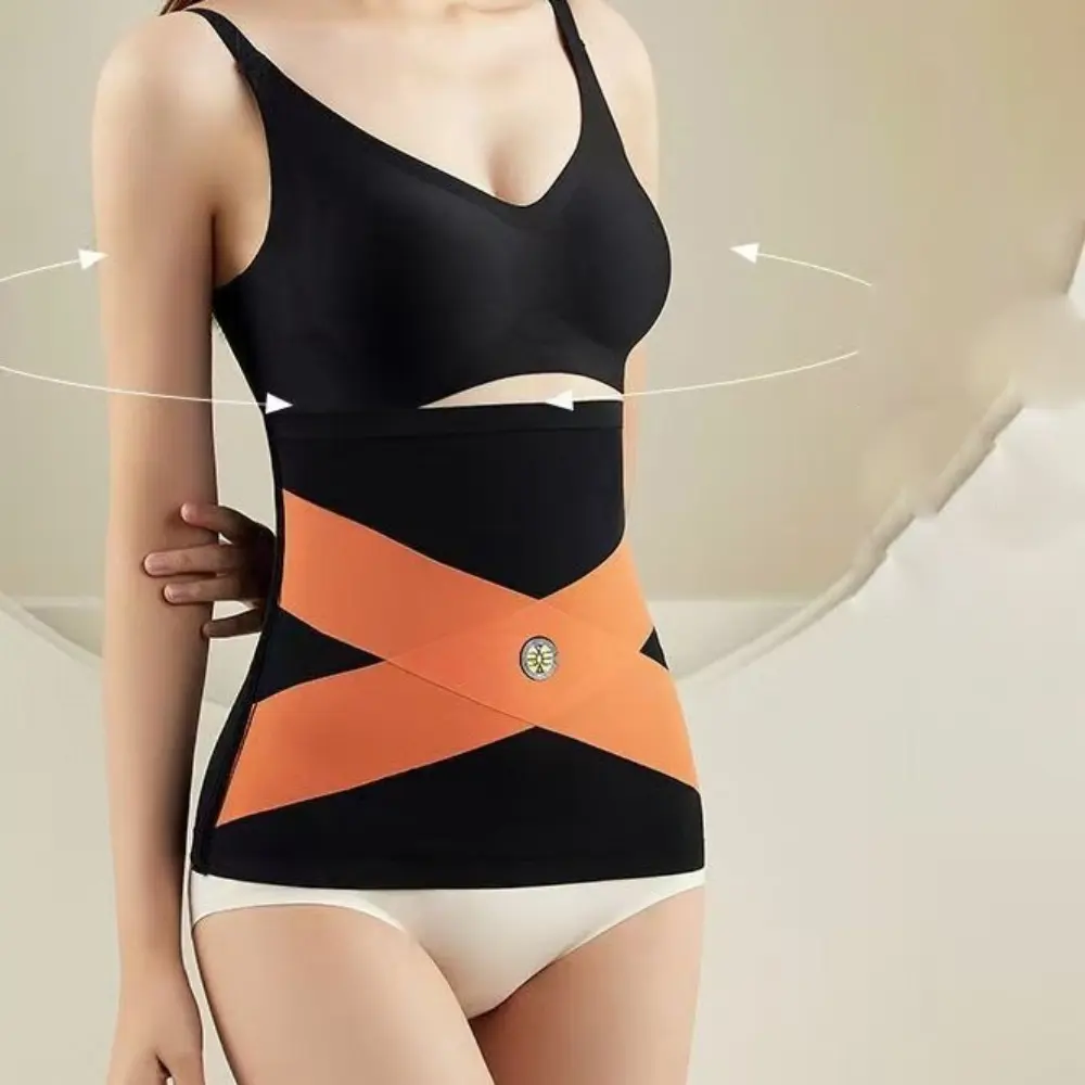 Women Waistband Waist Trainer High Elasticity Fitness Sports Waist Protection Waist Belt Postpartum Recovery Shapewear Girdle