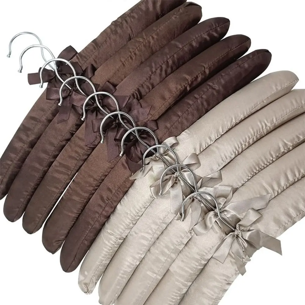 Satin Padded Clothes Hanger Silk Wrapped Coat Jacket Rack Shop Display Hanger