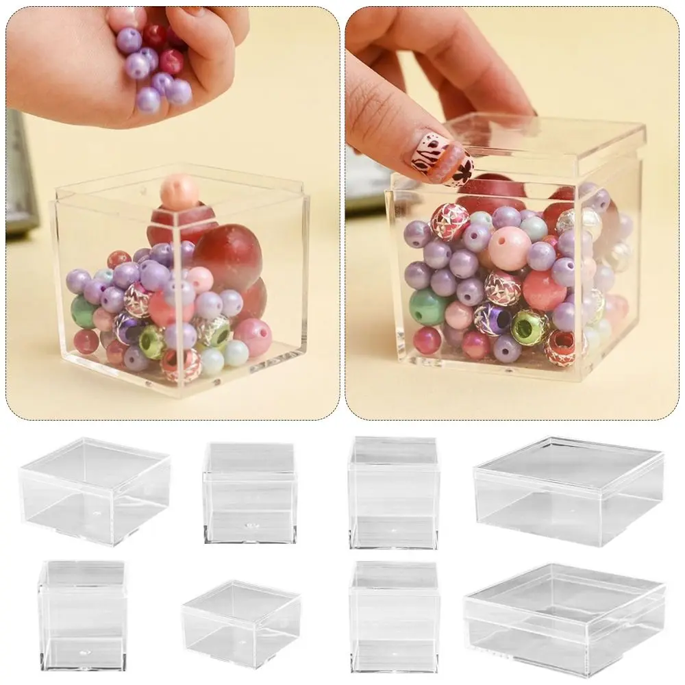 Durable Multi Size Storage Box Acrylic Transparent Jewelry Cosmetics Dustproof Protection Showcase Display Cases Home