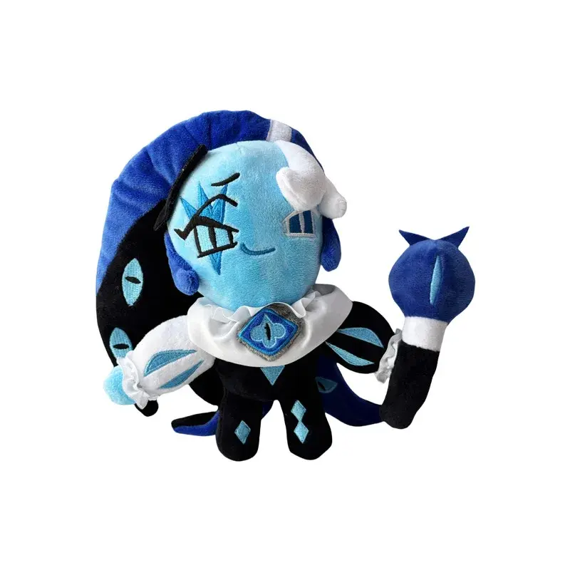 Cute Cartoon Kawaii Shadow Milk Cookie Plush Cookie Run Kingdom Anime Plush Dolls Adults and Children Birthday Gift 25cm