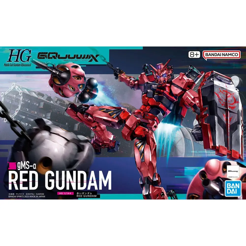 Bandai GQuuuuuuX Action Figures Police Zaku Mobile Suit Red Gundam Model Kit Sugai's Gelgoog Toy for Boys Original Box