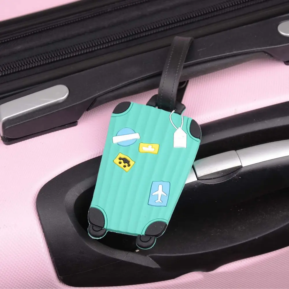 Cute Silicon Luggage Tags Suitcase ID Addres Holder Baggage Tag Portable Label High Quality Luggage Tag Travel Accessories