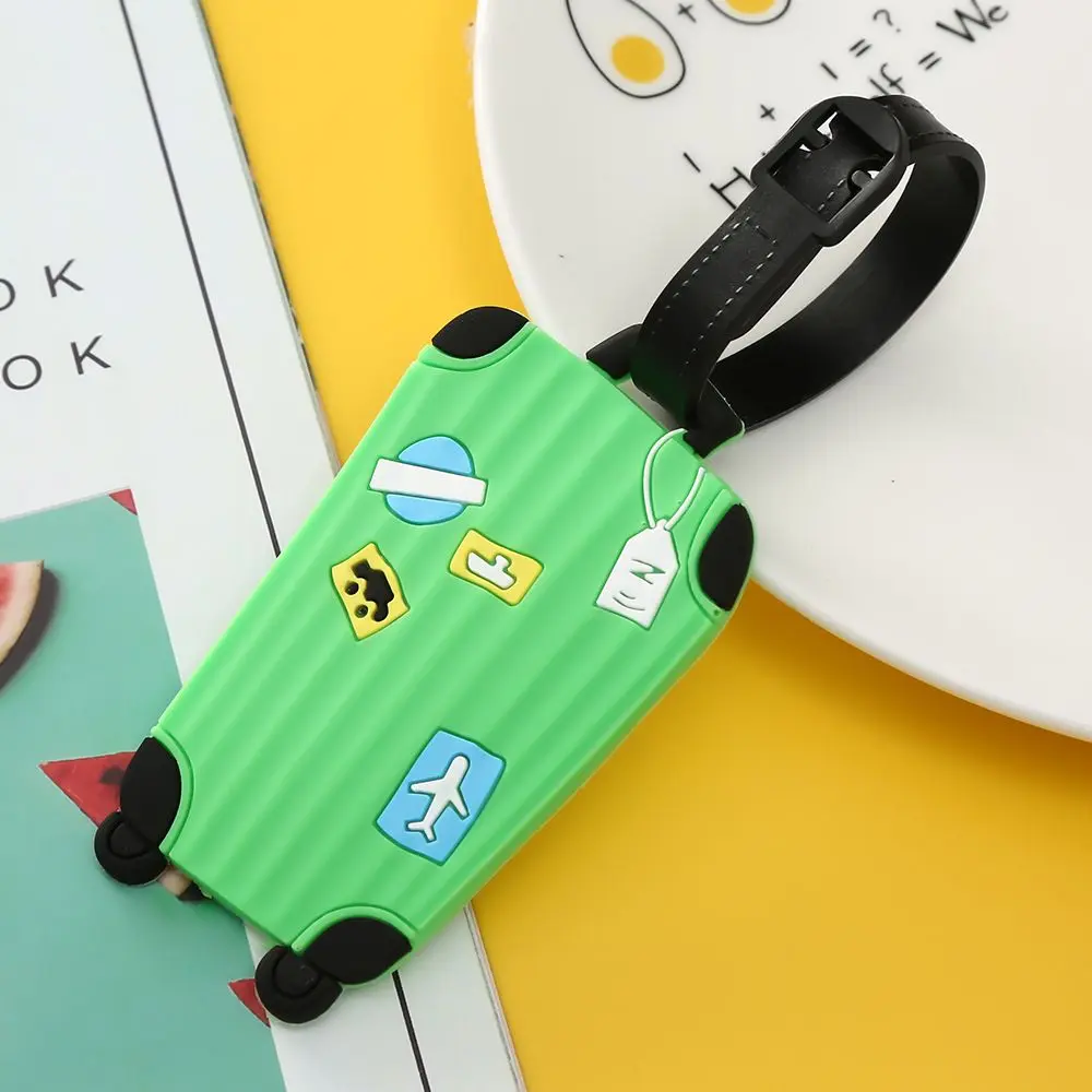 Cute Silicon Luggage Tags Suitcase ID Addres Holder Baggage Tag Portable Label High Quality Luggage Tag Travel Accessories