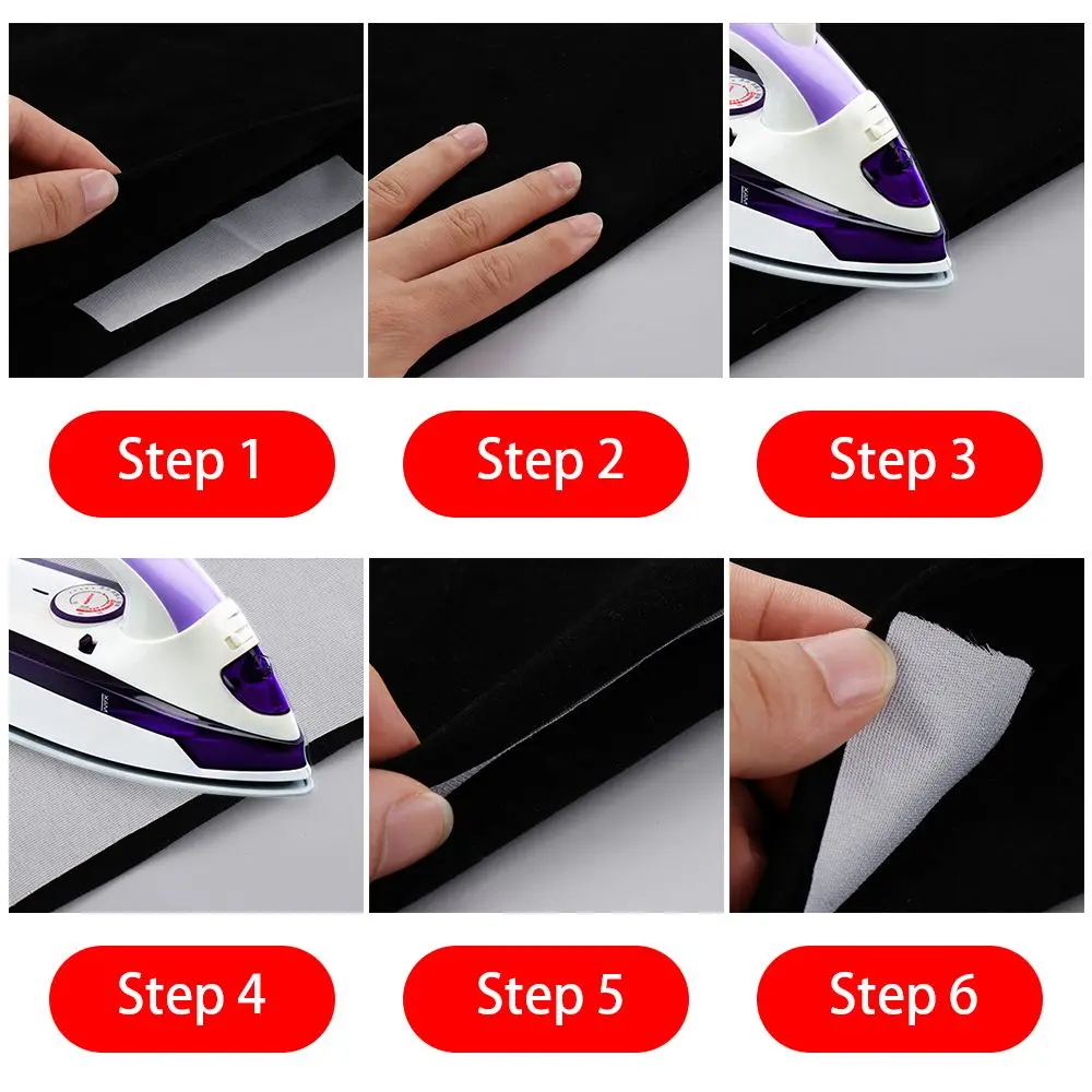 30D/50D/75D Polyester Iron-On Interlining Fabric Single-Sided Adhesive Lining Lightweight Fusible Clothing Sewing Accessories