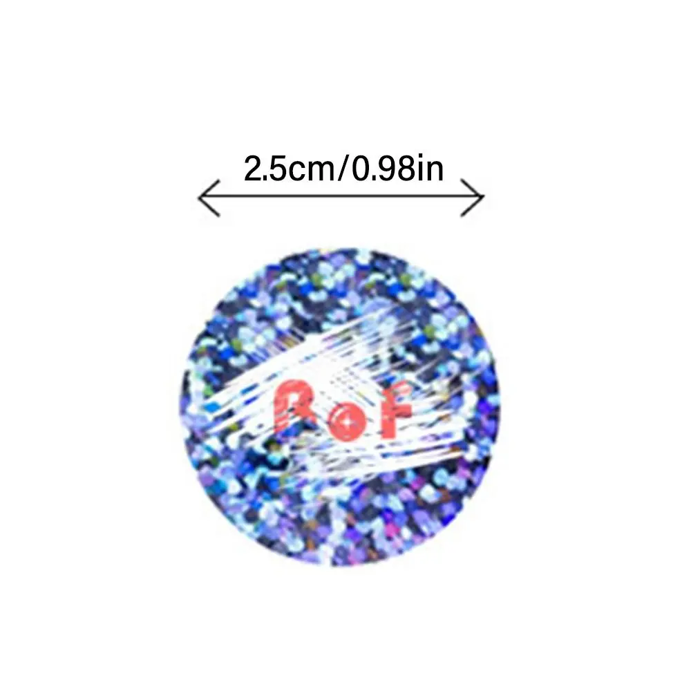 300PCS Round Scratch Off Stickers Coating Labels Lottery Ticket Activity Card Self-Adhesive Laser Hologram Dots Dia.2.5cm