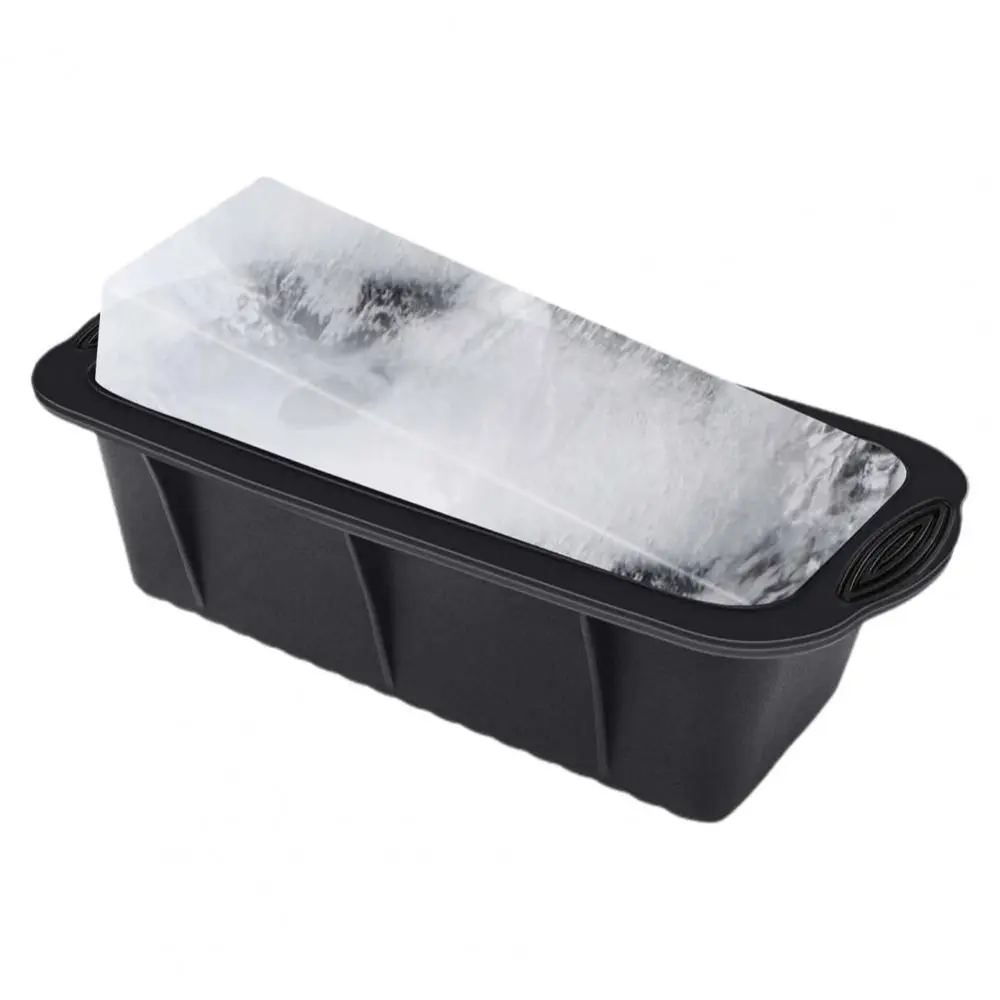 1PC Foldable Silicone Extra Large Ice Block Mold Reusable Ice Box Ice Bath Large Ice Grid Mould With Lid