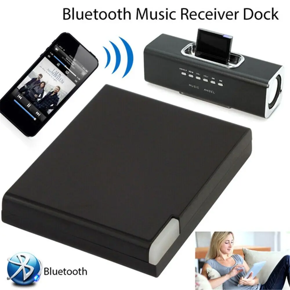 30 Pin Bluetooth-compatible 5.0 Audio Receiver Stero Wireless Music Adapter A2DP For iPod/iPhone Speaker Sound Dock