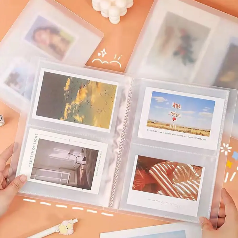 3/4/5/6 Inch 80/160 Slots Transparent Photo Album Idol Photocard Holder Idol Star Card Collect Book Creative Photo Card Holder