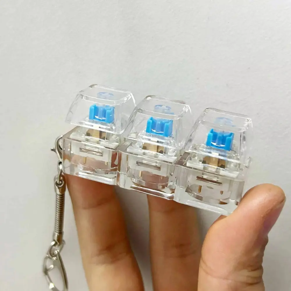 Relaxing 3/4/9 Keys Finger Keyboard Key Button Keycap Decompression Toy Stress Relief Pass The Time Pinch Toy Adult