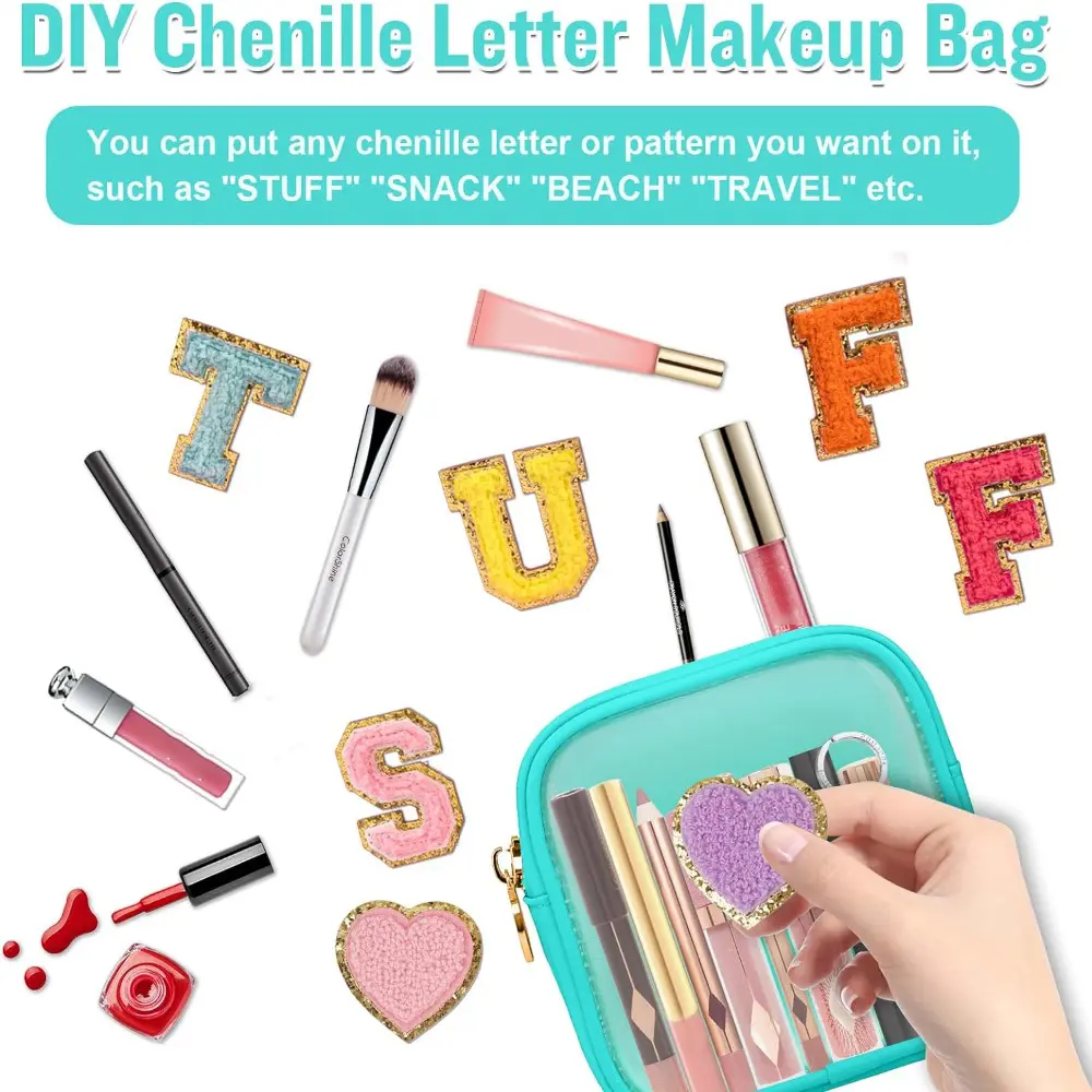 Organizer PVC Cosmetic Bag Multi-function Zipper Makeup Organizers Small Waterproof Cosmetic Pouch Girls