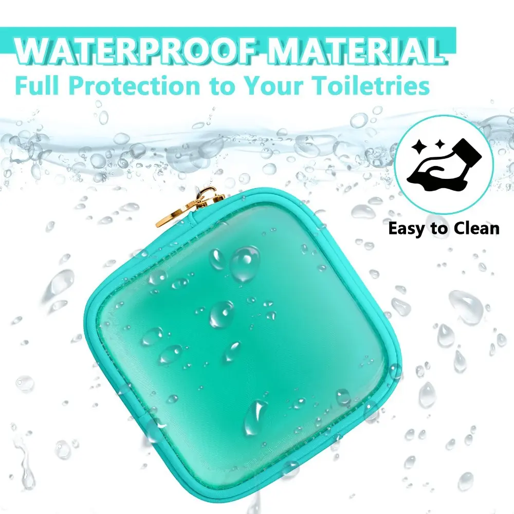 Organizer PVC Cosmetic Bag Multi-function Zipper Makeup Organizers Small Waterproof Cosmetic Pouch Girls