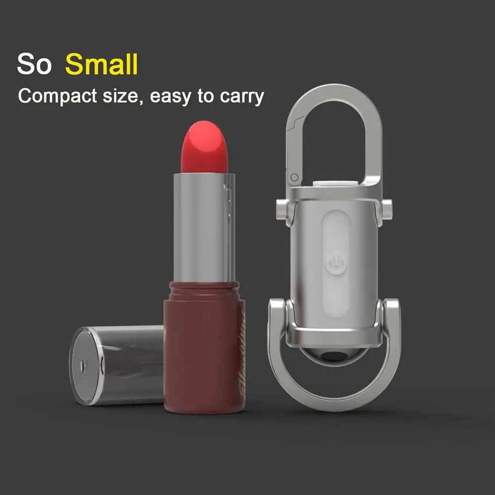 Portable Mini LED COB Flashlight USB Rechargeable Torch Keychain Lamp Pocket Outdoor Camping Working Lantern with Red&Blue Ligh