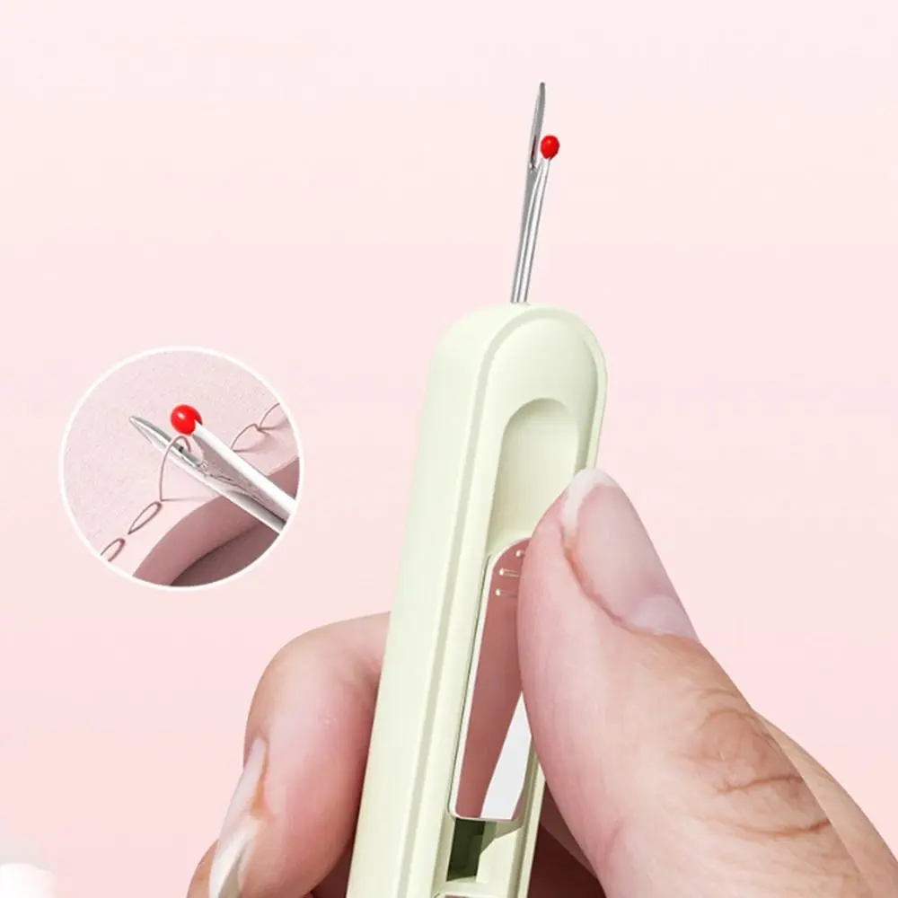 2in1 Threading Needle Threader Multifunctional Picking Thread Remover Hand Household Needlework Sewing Special Tools for Elderly