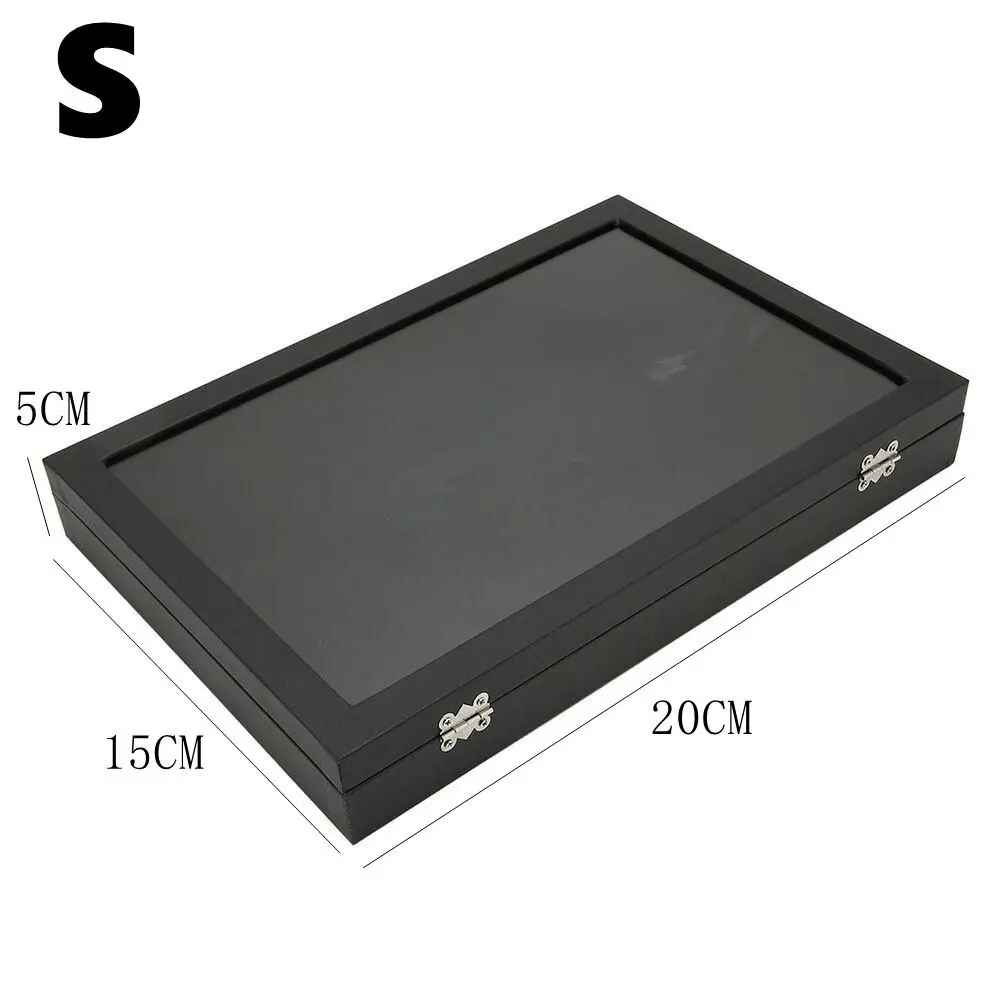 Pin Medal Display Case Badge Storage Box Transparent Dustproof Pin Shadow Box For Military Medal Jewelr