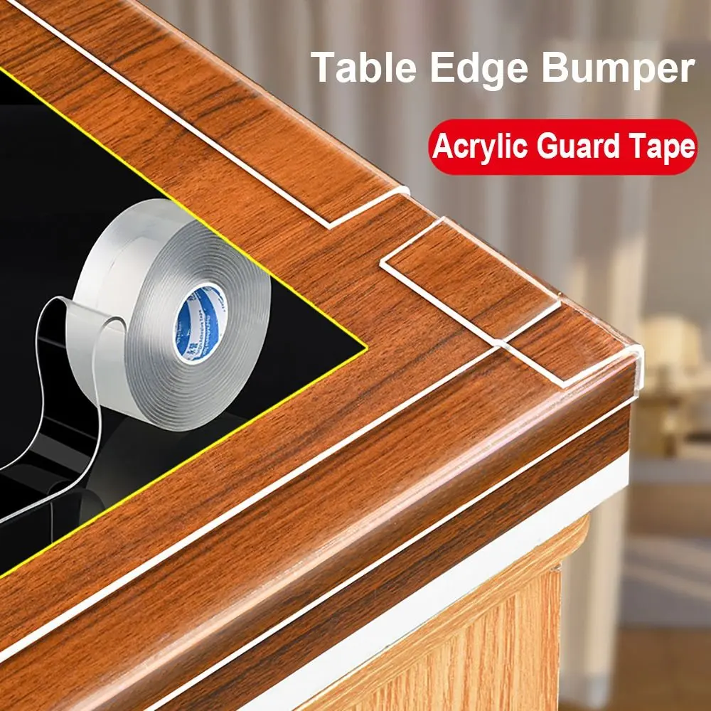 Kids Collision Proof Table Edge Guard Tape Self Adhesive Baby Safety Protective Strip Soft Transparent Furniture Corner Bumper
