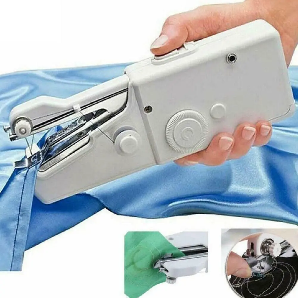 Mini Portable Smart Electric Tailor Stitch Hand-held Sewing Machine With Sewing Kit Home Travel