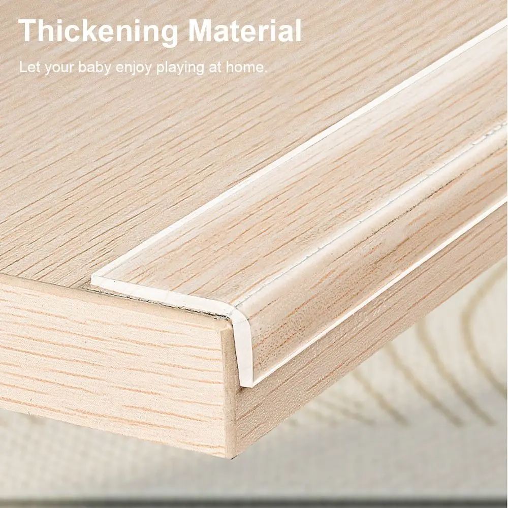 Kids Collision Proof Table Edge Guard Tape Self Adhesive Baby Safety Protective Strip Soft Transparent Furniture Corner Bumper