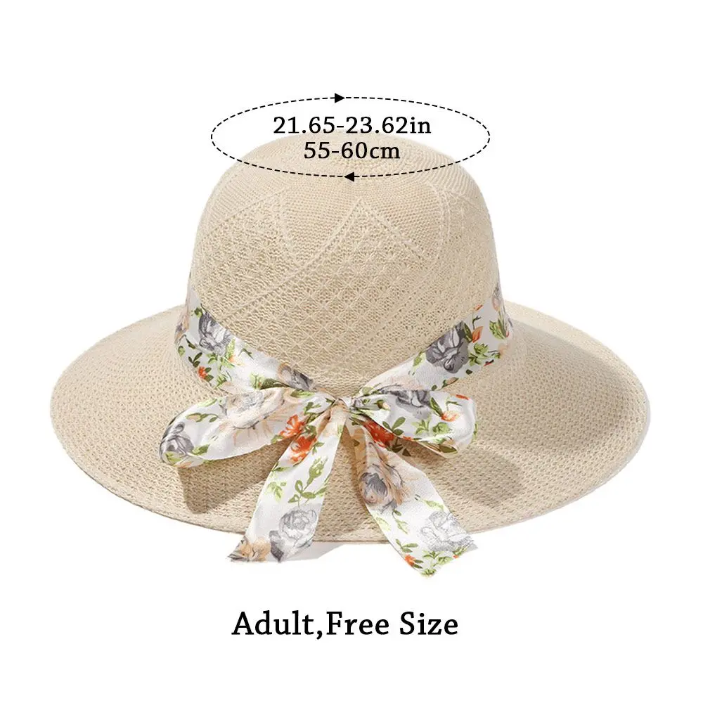 Women Straw Hat Summer Hats For Women Sun Hat Beach Ladies Fashion Ribbon Fisherman's hat Lady Casual Sun Hats
