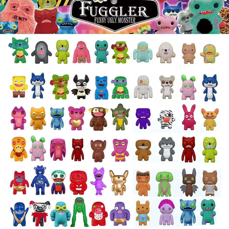 Fuggler Tooth Doll Monster Ugly Cute Monster Funny Doll Valentine Day Love Monster couple Holiday birthday gift decoration