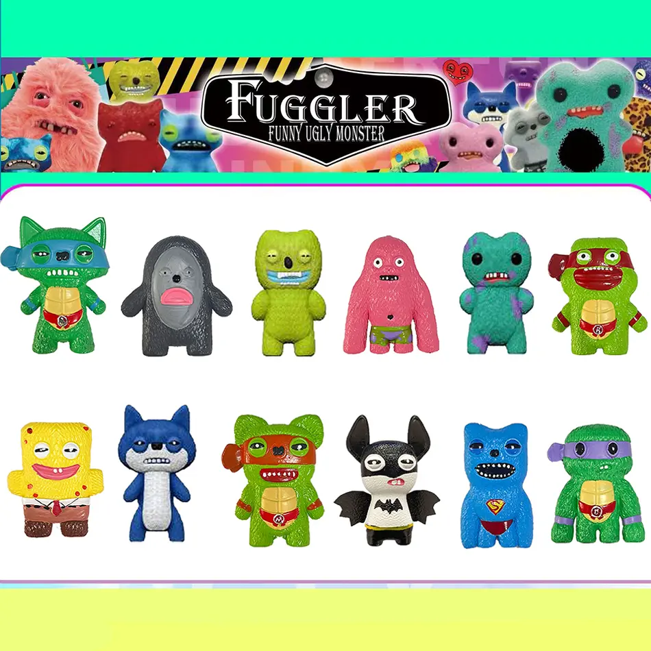 Fuggler Tooth Doll Monster Ugly Cute Monster Funny Doll Valentine Day Love Monster couple Holiday birthday gift decoration