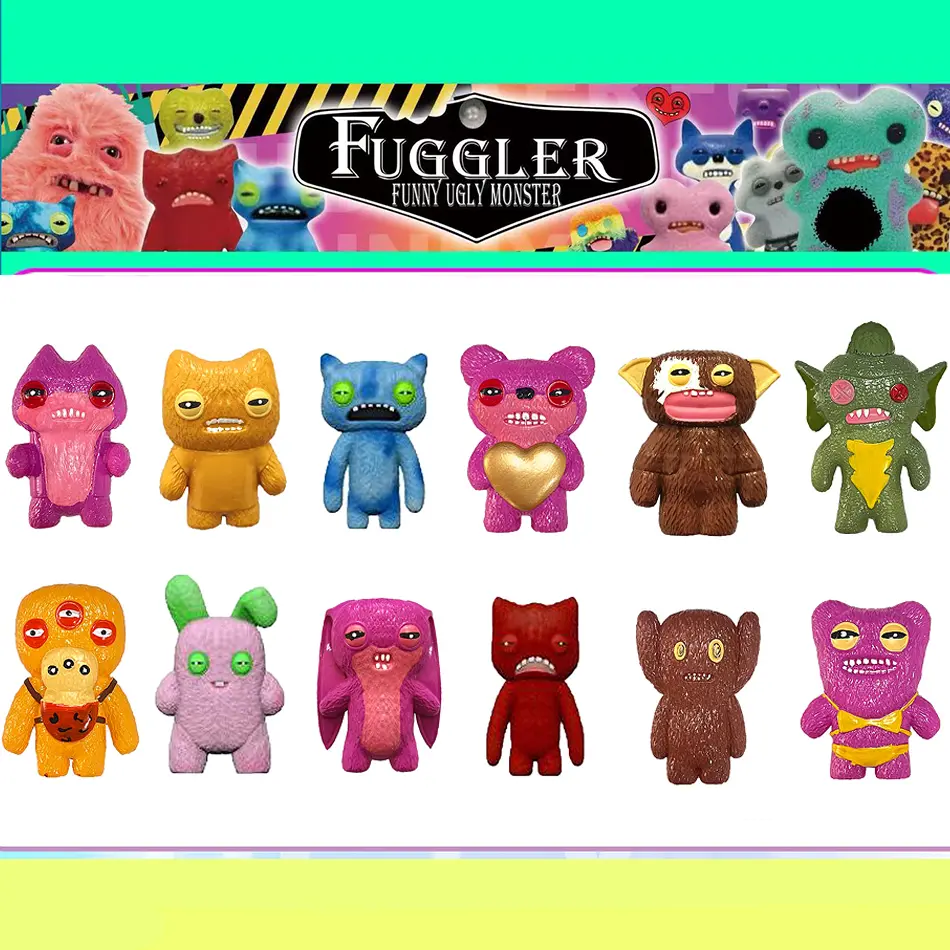 Fuggler Tooth Doll Monster Ugly Cute Monster Funny Doll Valentine Day Love Monster couple Holiday birthday gift decoration