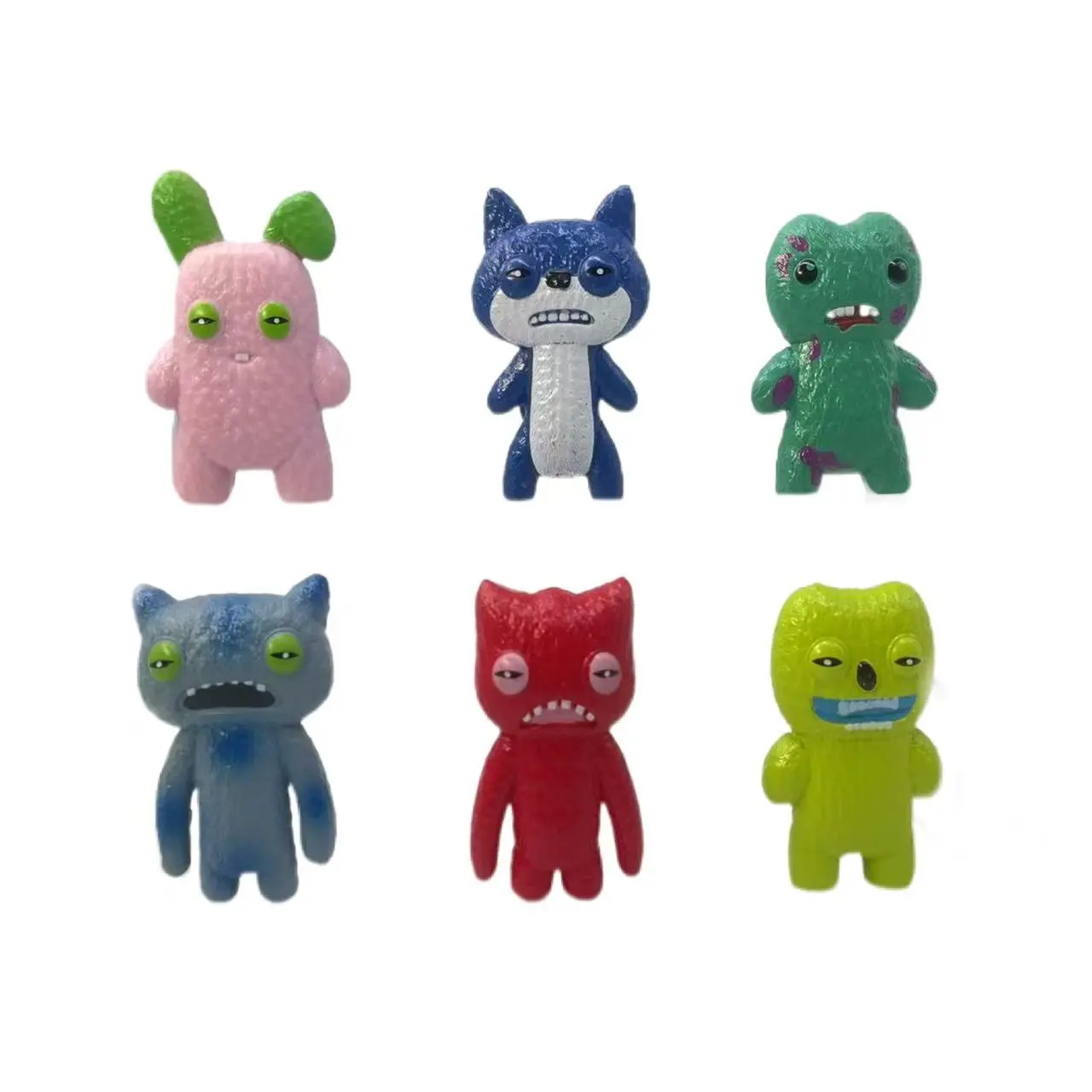 24pcs Fuggler Orignal Pendant Model Doll Funny Ugly Monster Figure Statue Ornaments Dolls Birthday Gifts