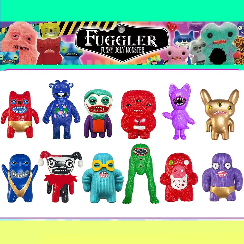 Fuggler Tooth Doll Monster Ugly Cute Monster Funny Doll Valentine Day Love Monster couple Holiday birthday gift decoration