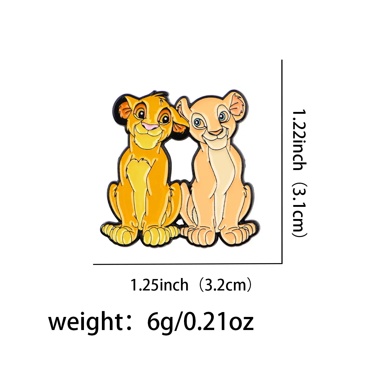 Cartoon Lion Cat Trendy Cute Series Lapel Brooch Badge Pin Denim Bag Gift Men Women Fashion Jewelry Accessories