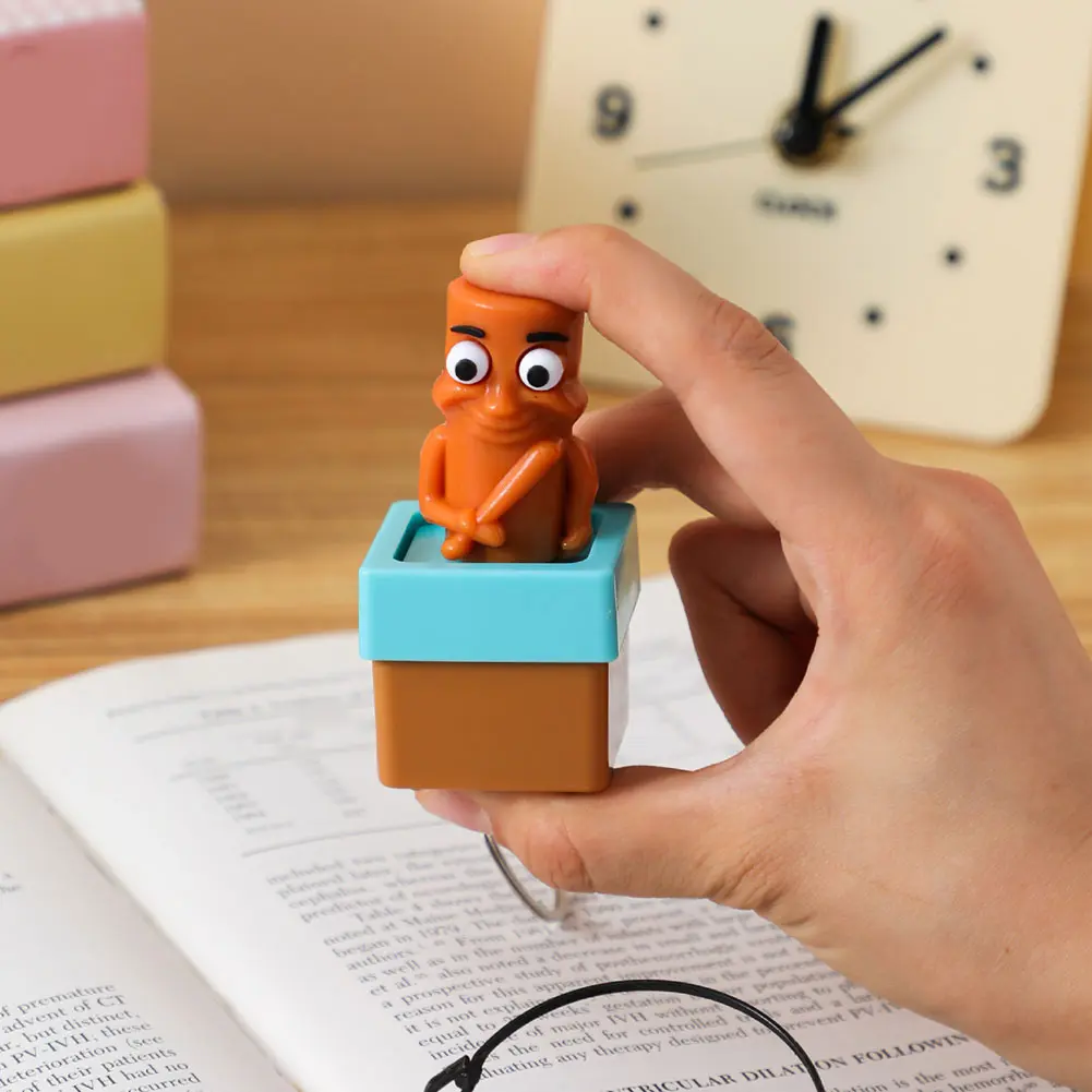 Tung Tung Tung Sahur Keychain Cartoon Keyring Make Sound Button Keychain Bag Charm Backpack Pendant Keychain Decorative Gift Toy