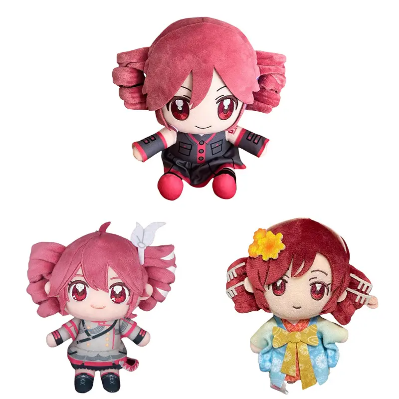 Kasane Teto Plush Dolls Cute Vtuber Dress-up Plush Puppets Toys for Children Adults Collectible Gifts Custom Animation Plushies