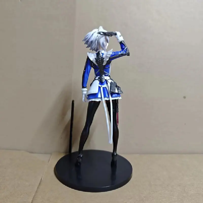 23cm Oriental Project Sixteen Nights Sakuya Handmade Short Hair Flying Knife Maid Game Anime Gk Fashion Model Ornament Gift