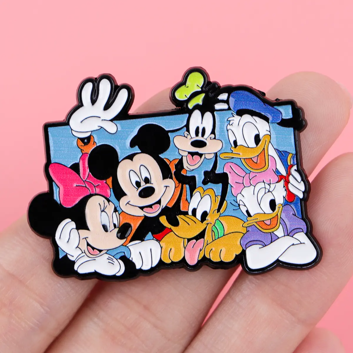 Best Friends Enamel Pins Cartoon Animals Badges on Backpack Lapel Pins Women Brooches Cosplay Accessories Party Gifts Toy