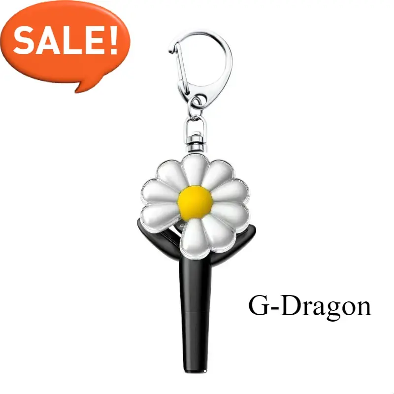 cute G-Dragon makes a strong comeback with Stick Daisies Keychain Backpack Gift Creative bag hanging with gift Idol peripheral
