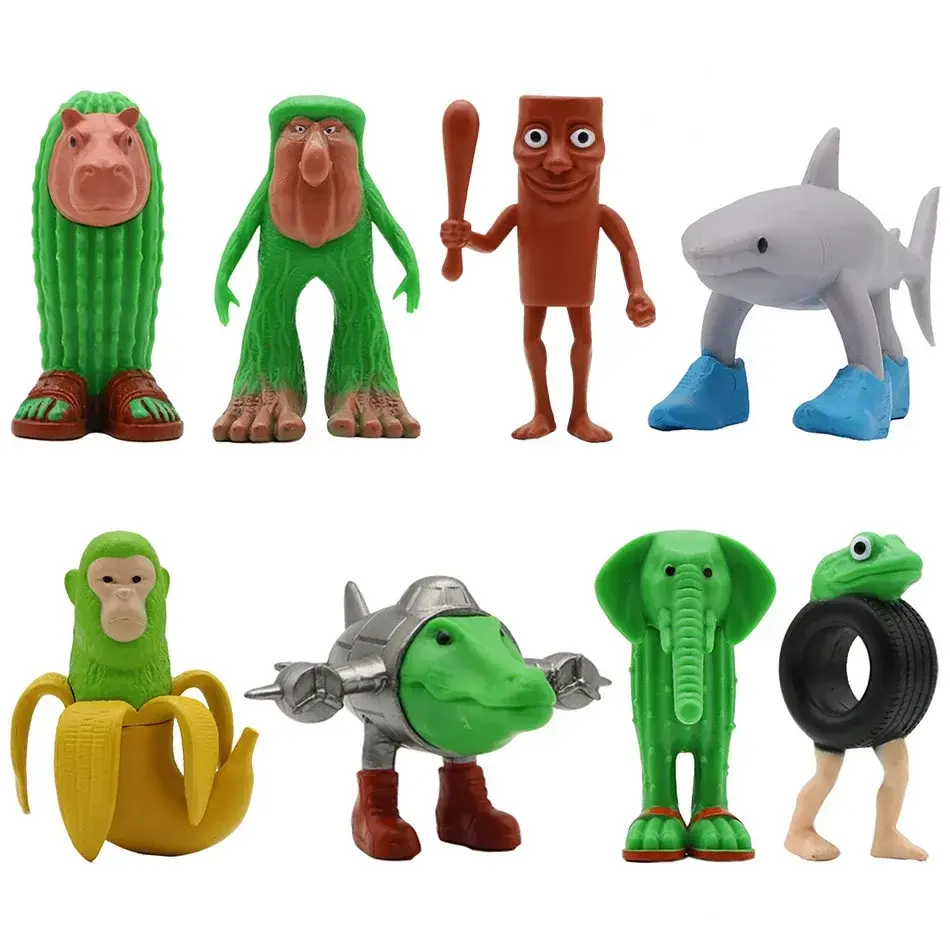 Tung Tung Tung  Sahur Blind box Figuras Brainrot Wooden Stick Creative Toys Desktop Decoration Collection Funny Doll Toy