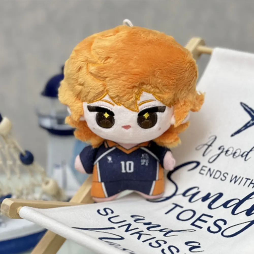 12cm Kawaii Haikyuu Plush Toy Volleyball Stuffed Anime Doll Hinata Shoyo Tobio Kageyama Yu Nishinoya for Fans Kids Birthday Gift