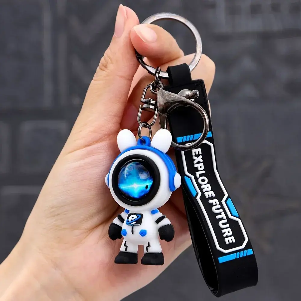 Lightning Bear Keychain Fashion Cartoon Cute Star Bear Astronaut Doll Bag Pendant Accessories Couple Jewelry Gifts Birthday