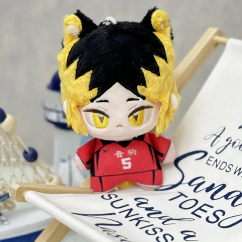 12cm Kawaii Haikyuu Plush Toy Volleyball Stuffed Anime Doll Hinata Shoyo Tobio Kageyama Yu Nishinoya for Fans Kids Birthday Gift