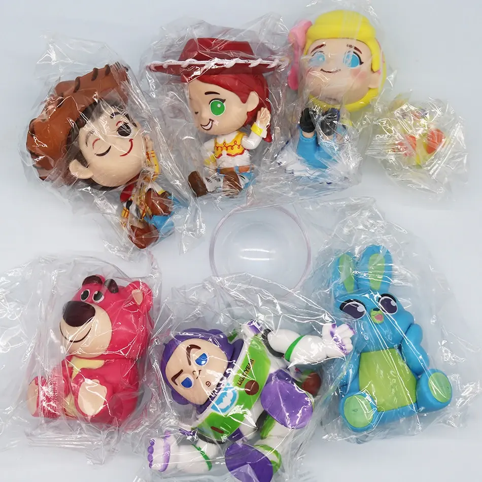 Anime Toy Story Cute Woody Buzz Lightyear Doll Couple Bag Pendant Key Chain Jewelry Toy Gifts