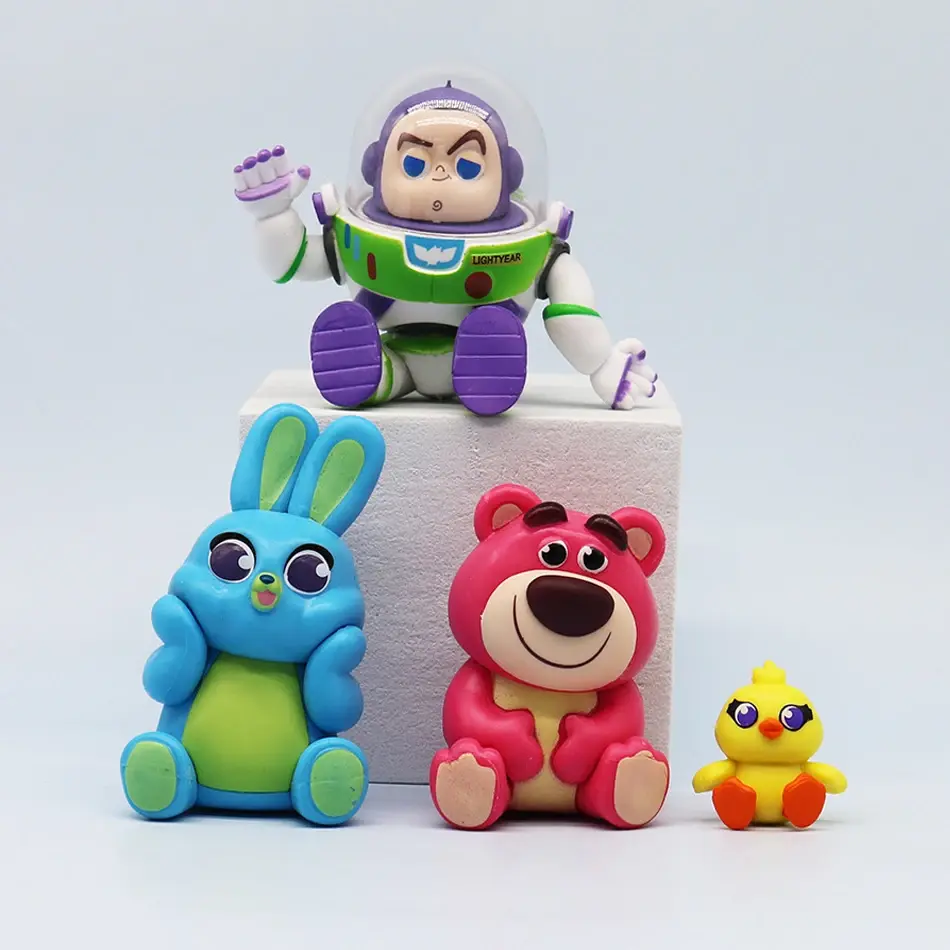 Anime Toy Story Cute Woody Buzz Lightyear Doll Couple Bag Pendant Key Chain Jewelry Toy Gifts
