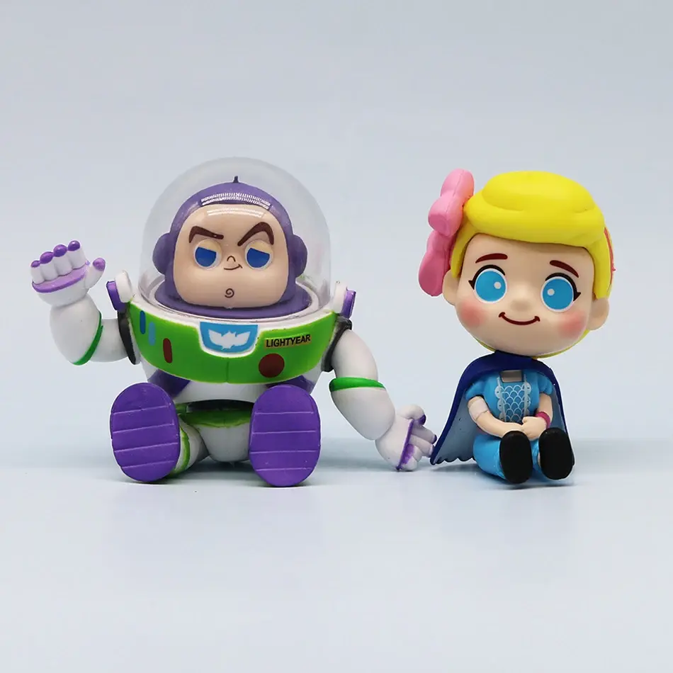 Anime Toy Story Cute Woody Buzz Lightyear Doll Couple Bag Pendant Key Chain Jewelry Toy Gifts