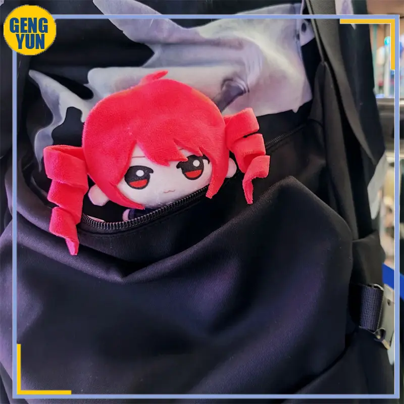 10CM New Anime Kasane Teto Cosplay Cute Stuffed Plushie Girls Bag Pendant Backpacks Keychain Ornaments Christmas Gifts Custom