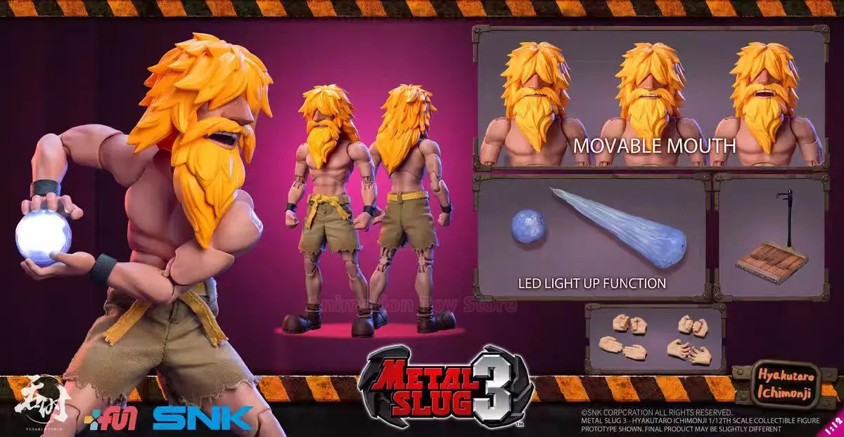 【In Stock】Original Toki Studio Metal Slug 3 Ichimonji Hayakutaro 1/12Game Character Model Toy Gift Collection