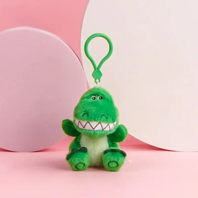 Plush Doll Pendant Cute Winnie The Pooh Toy Keyring Lotso Rex Dinosaur Toy Cartoon Character Bag Charm Soft Birthday Present