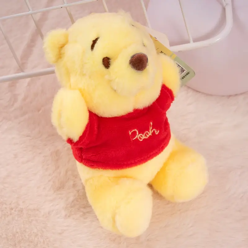 Plush Doll Pendant Cute Winnie The Pooh Toy Keyring Lotso Rex Dinosaur Toy Cartoon Character Bag Charm Soft Birthday Present