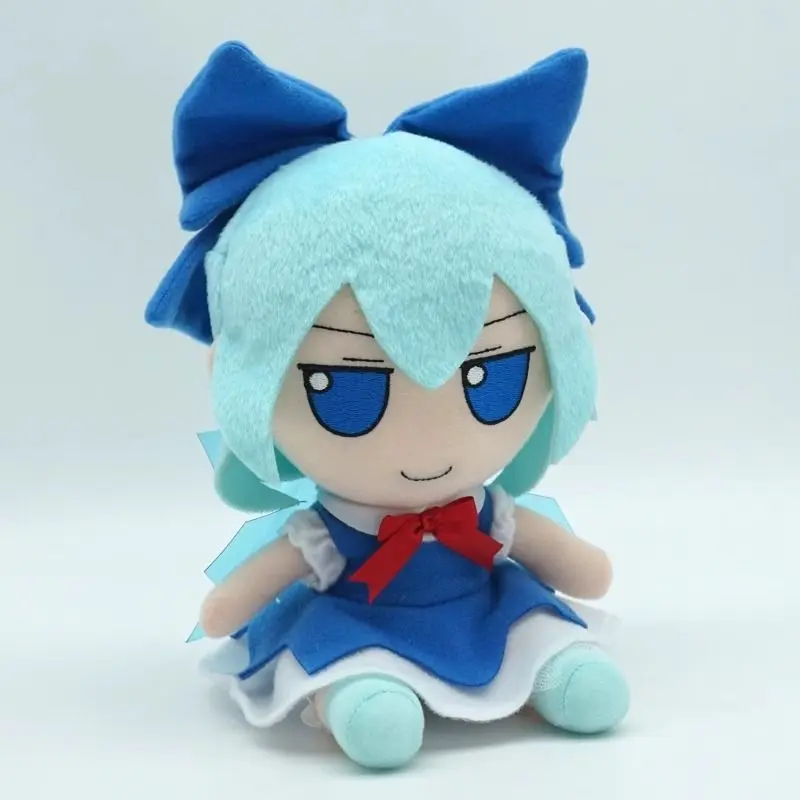 20cm Cartoon Touhou Project Plush Doll 2D Cartoon Doll Cirno Children's Toys Sofa Bedroom Pillow Boys and Girls Christmas Gifts