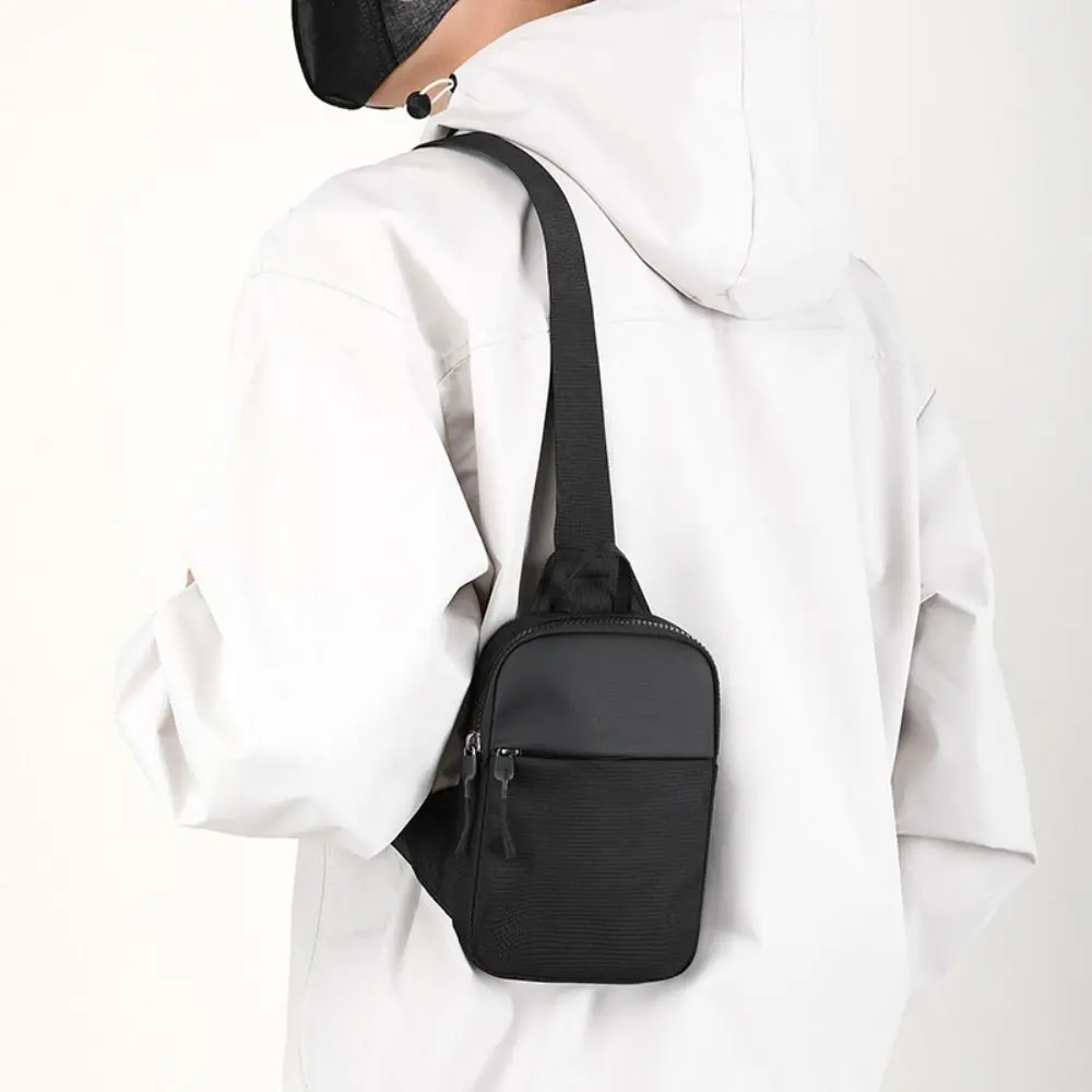 New Canvas Men's Chest Bag Sport Mini Shoulder Crossbody Bag Phone Handbag Cross Small Sling Pack